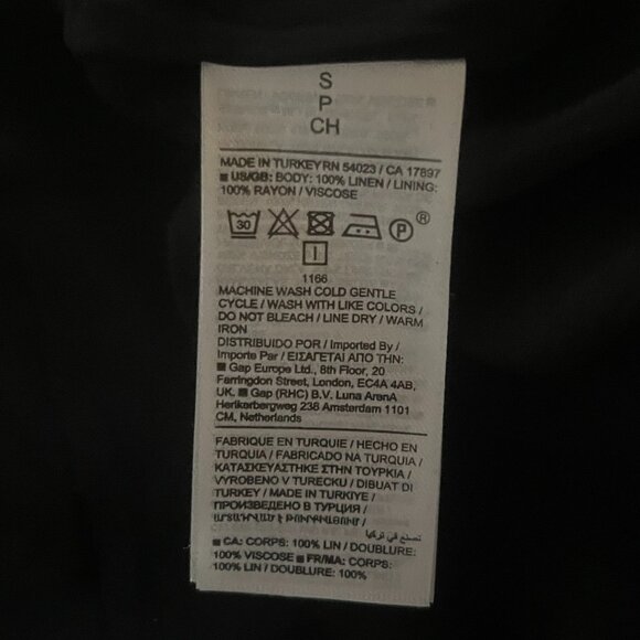 New Banana Republic Odile 100% Linen One Shoulder Dress - Size S - Picture 7 of 9